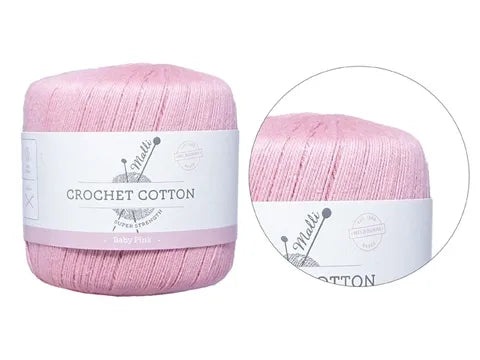 Super Strength Crochet Cotton 50g Pink