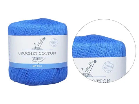 Super Strength Crochet Cotton 50g Sky Blue