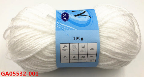 Acrylic Knitting Yarn 100g - 001