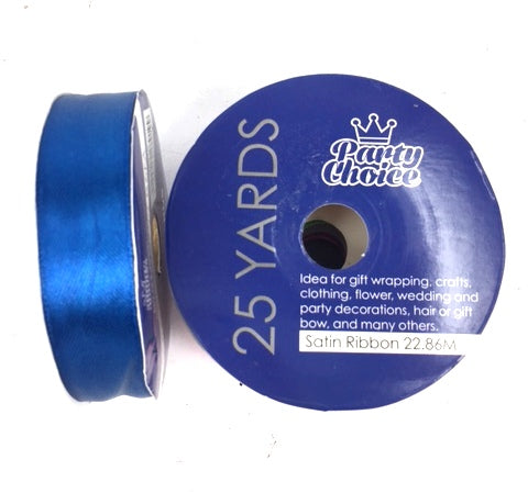 Satin Ribbon 2cm x 22.86m BLUE