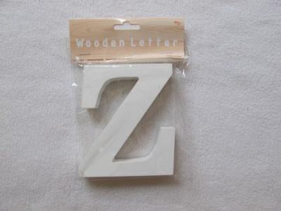 Wooden Letters 12CM Z