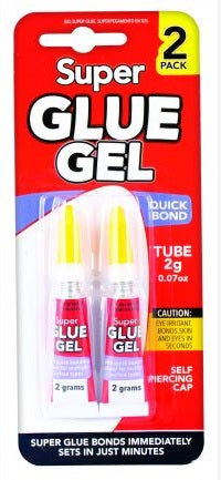 Super Glue Gel 2pk