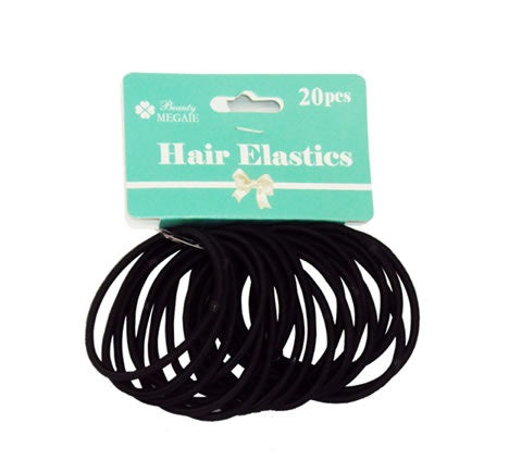 Hair Elastics black 20pcs