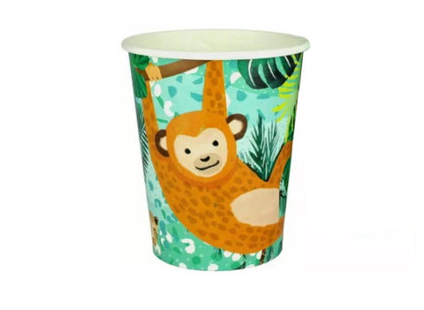 Wild Jungle Party Cups 250ml 8pk