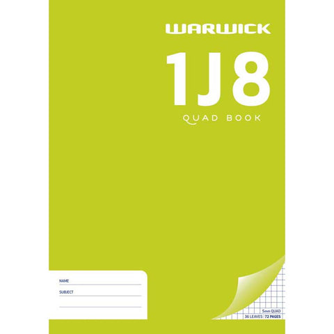 WARWICK EXERCISE BK 1J8 36LEAF A4QUAD5MM
