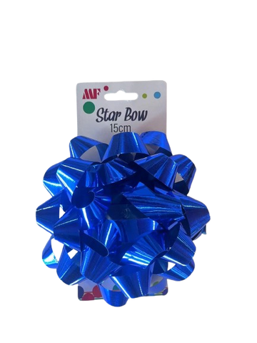 Star Bow Blue 15cm