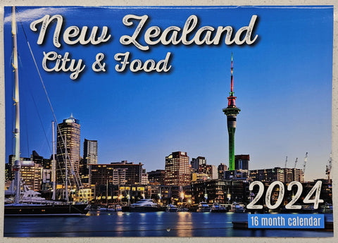 Calendar 2024 NZ Cities and Food
