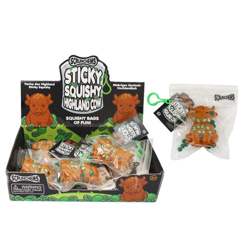 Scrunchems Sticky Squishy Highland Cow 7cm