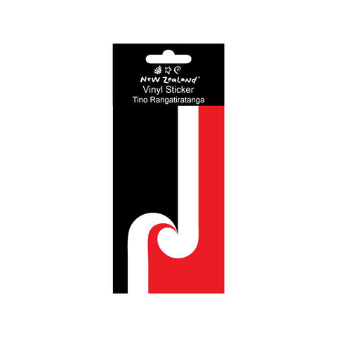 Vinyl Sticker NZ Maori Flag 9x15cm