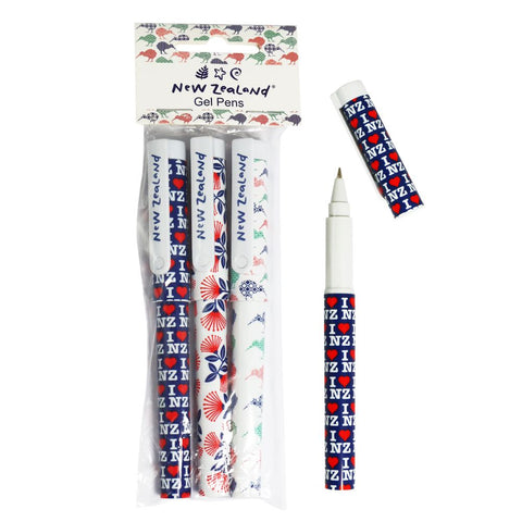 Pen Gel NZ Kiwiana 3pc