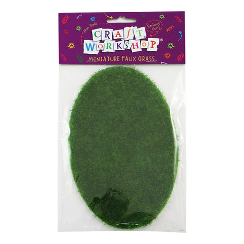 Craft Mini Faux Grass Oval 18cm