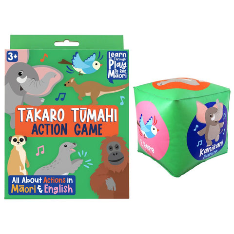 Actions in Te Reo Maori Inflatable Cube 20cm