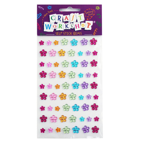Craft Self Stick Gems Flower 95x155