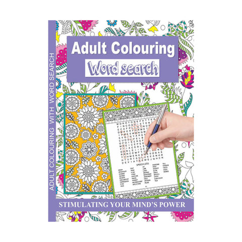 Word Search + Colouring Book 208pg
