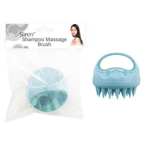 Hairbrush Shampoo Massage Blue 9cm