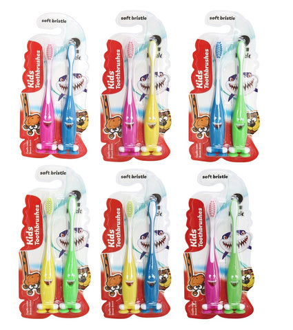 Toothbrush Kids 2pk 4Asst