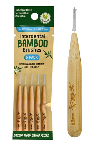 BAMBOO INTERDENTAL BRUSHES 5PK