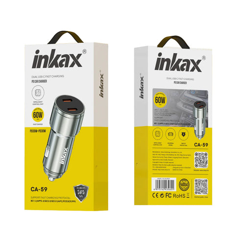 Fast Car Charger 2 USB-C Ports