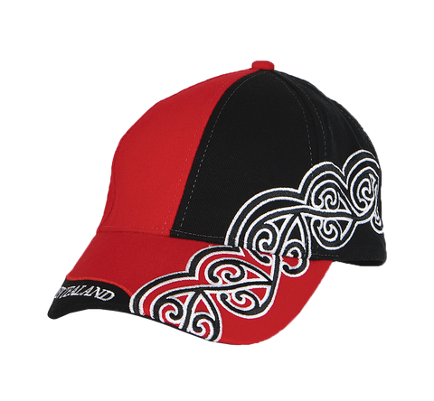Cap Cotton Red Pattern