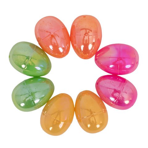 8pk Iridescent Fillable Eggs 4.5cm