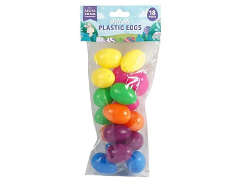 Easter Neon Fillable Eggs 18pk