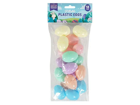 Easter Pastel Fillable Eggs 18pk