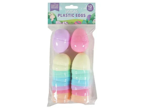 Easter Pastel Fillable Eggs 12pk