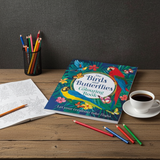 Birds and Butterflies Adult Colouring Book