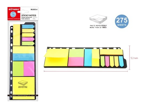 Sticky Notes 275 Sheets Motarro