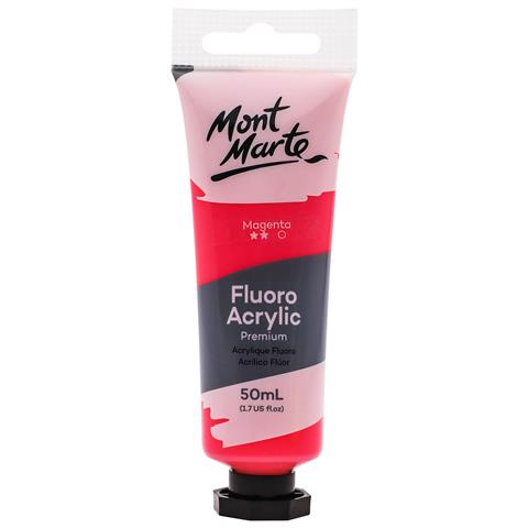 MM Fluro Acylic Paint 50ml Magenta