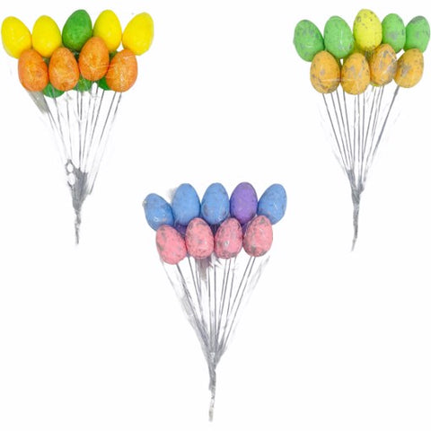 Eggs on Stick Deco 12pc