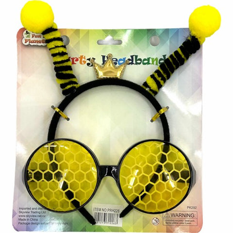 Honeybee Headband & Glasses Set
