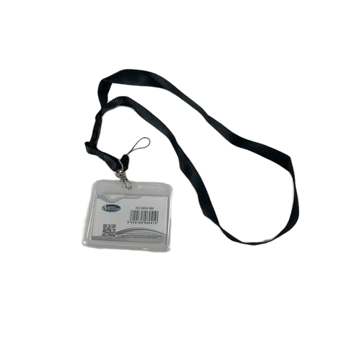 Lanyard with Card Holder Black 50cm