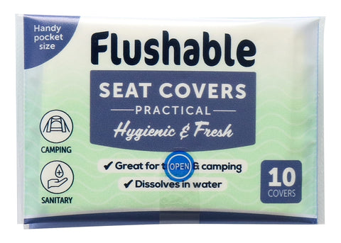 FLUSHABLE TOILET SEAT COVER 10pk