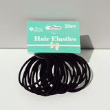 Hair Elastics black 20pcs
