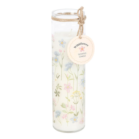 Floral Wildflower Tube Candle