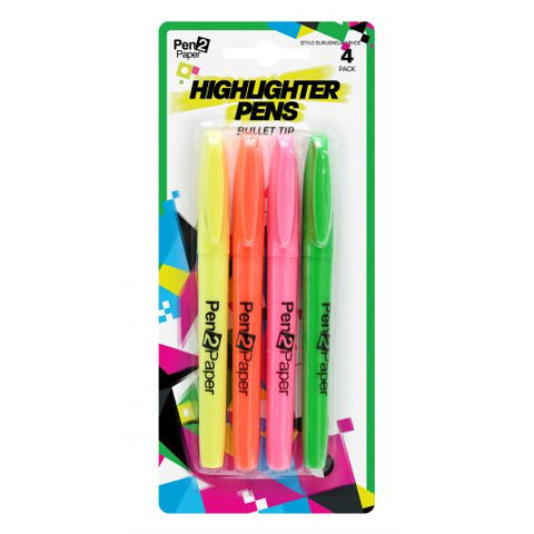 Slim Highlighter Pen 4 Pack