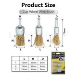 Wheel Wire Brush Cup 12/19/25mm