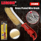 Brass Plated Wire Brush 245mm