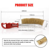 Brass Plated Wire Brush 245mm