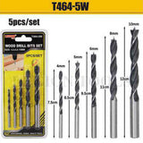 Drill Bits Wood 5pc/Set 4/5/6/8/10mm