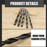 Drill Bits Wood 5pc/Set 4/5/6/8/10mm