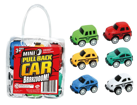 Mini Car Pull Back 6 Mixed