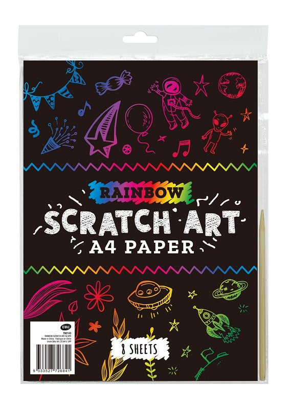 RAINBOW SCRATCH PAPER A4 8PK – Dollar Outlet