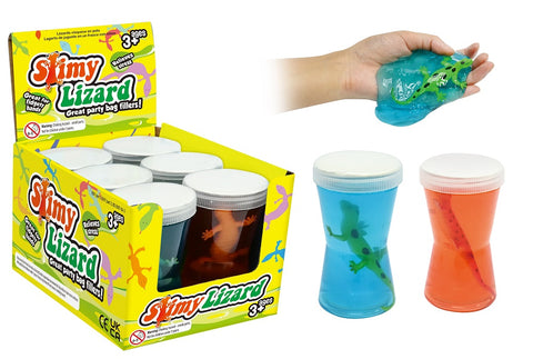Lizard in a Jar Slime Toy 2Asst