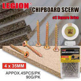 Screws Chipboard Square Drive 4x35mm 90g