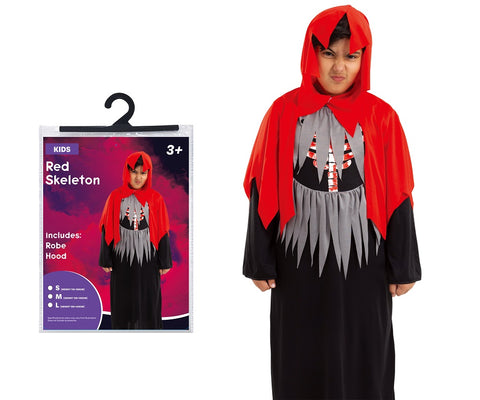 Costume Red Skeleton Kids