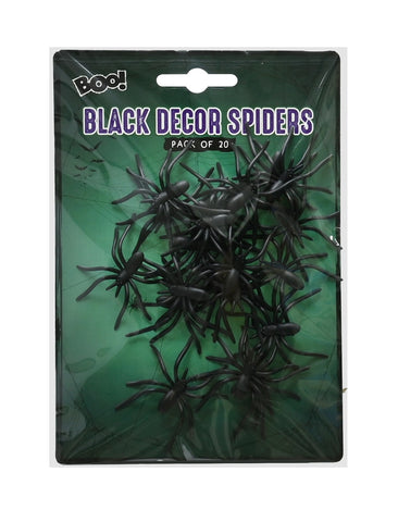 BLACK SPIDERS 4.5cm 20pk