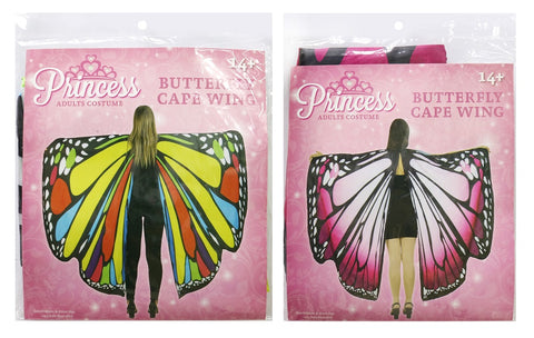 BUTTERFLY CAPE WING ADULTS ASST