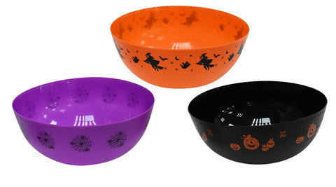 TRICK OR TREAT CANDY BOWL 25cm ASST